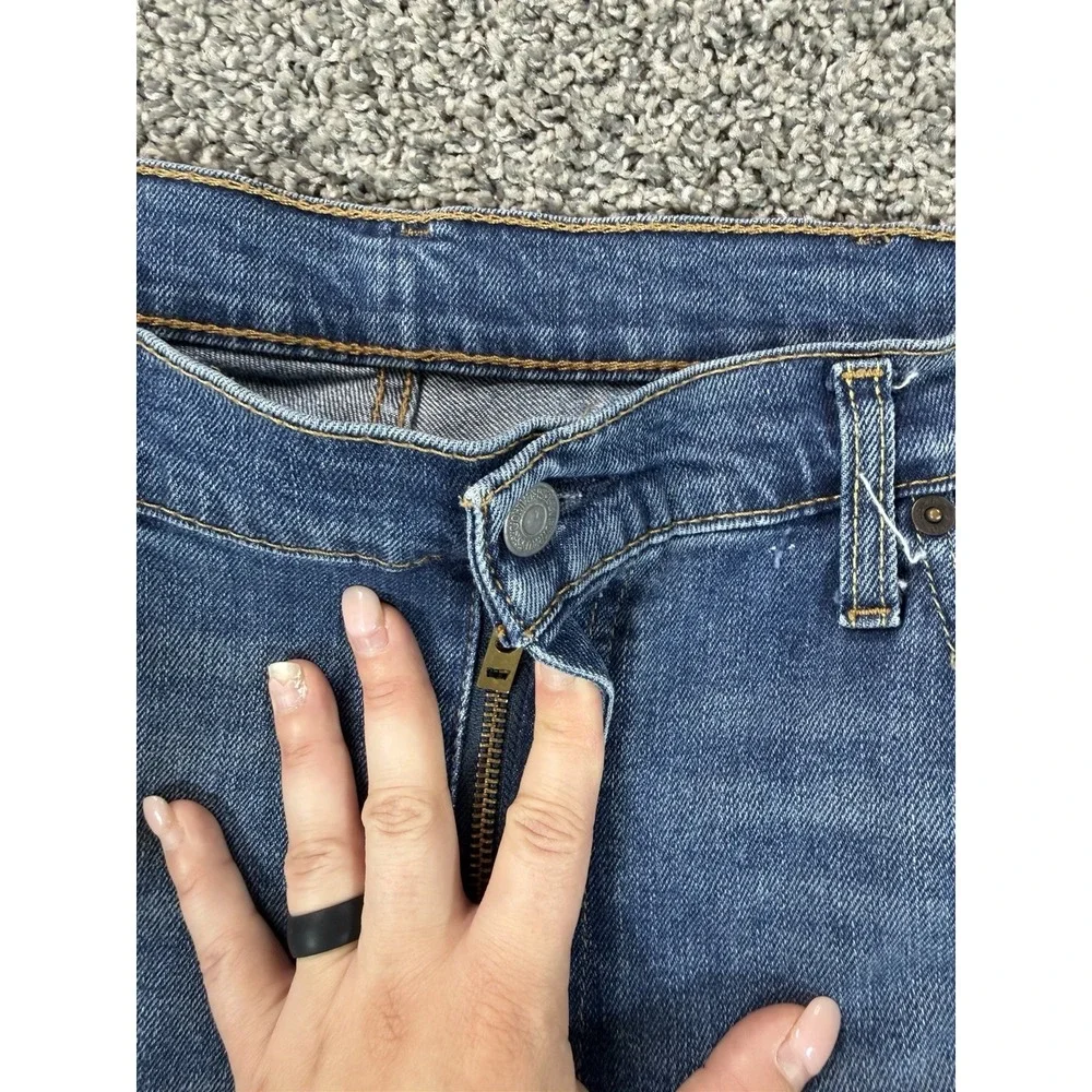 Levis 513 Slim Straight Jeans Men's Size 38X30 Blue